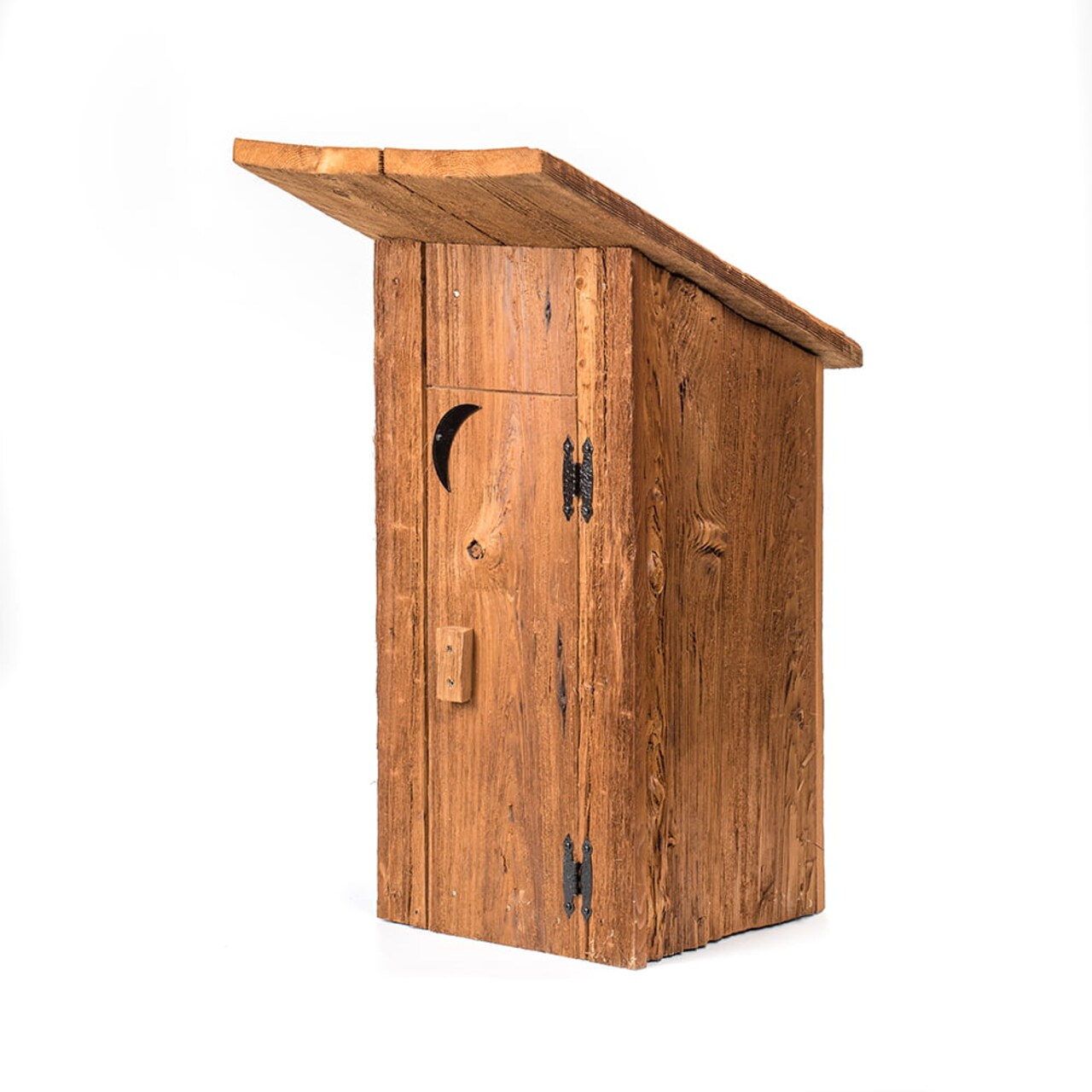 Mushroom Wood Outhouse Replica Discrete Decorative Well Cover